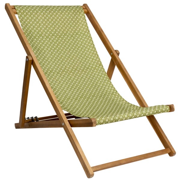 Deckchair canvas ROSALIE brown