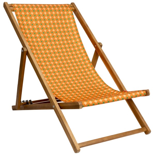 Deckchair canvas HANOI orange