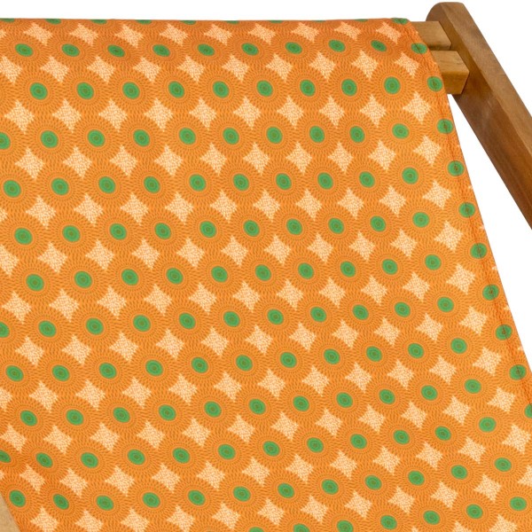 Deckchair canvas HANOI orange