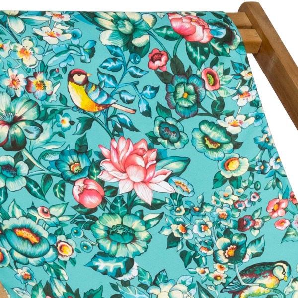 Deckchair canvas NILA blue