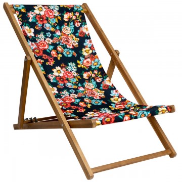 Deckchair canvas SAKURI nuit 2