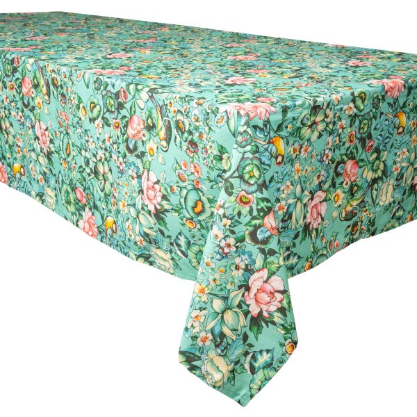 Cotton tablecloth NILA blue 140x235