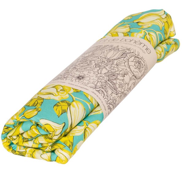 Cotton tablecloth APONI turquoise...