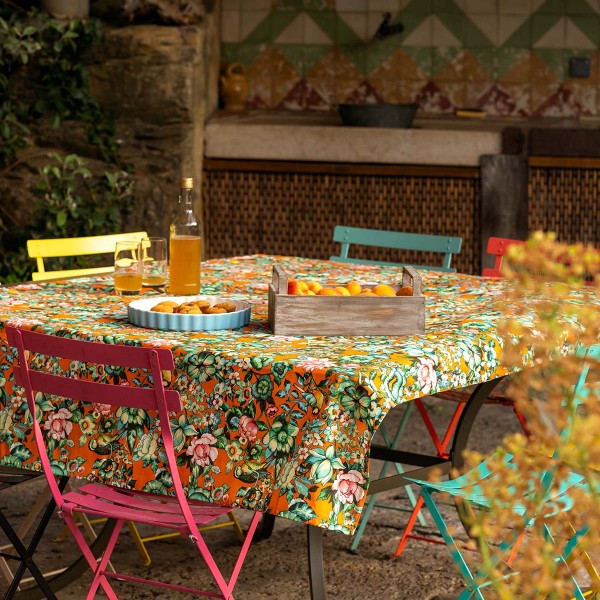 Nappe en coton NILA orange