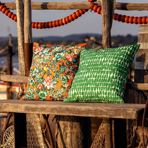 Housse de coussin extérieur NILA orange