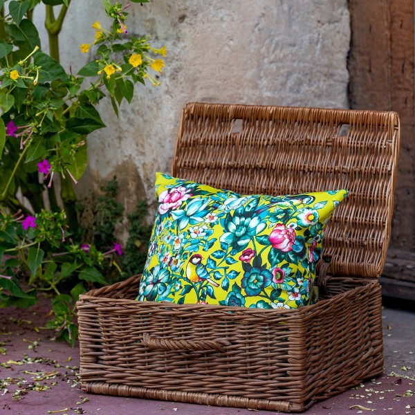 Outdoor cushion cover NILA yellow...