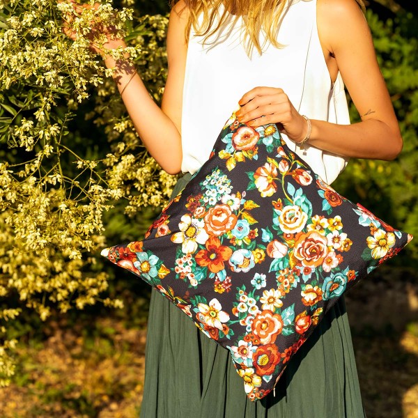 Outdoor cushion cover SAKURI nuit...