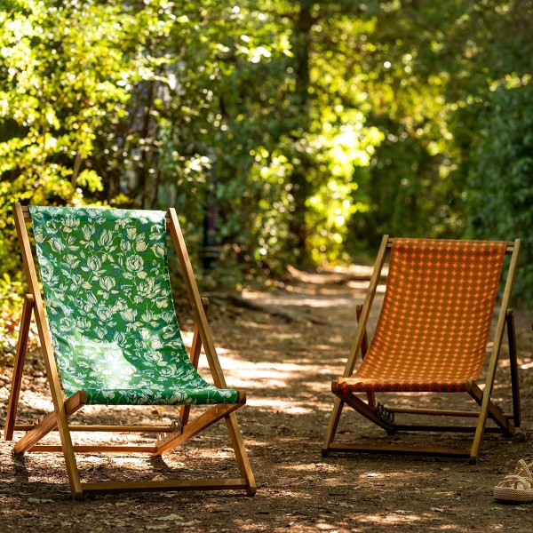 Deckchair canvas HANOI orange