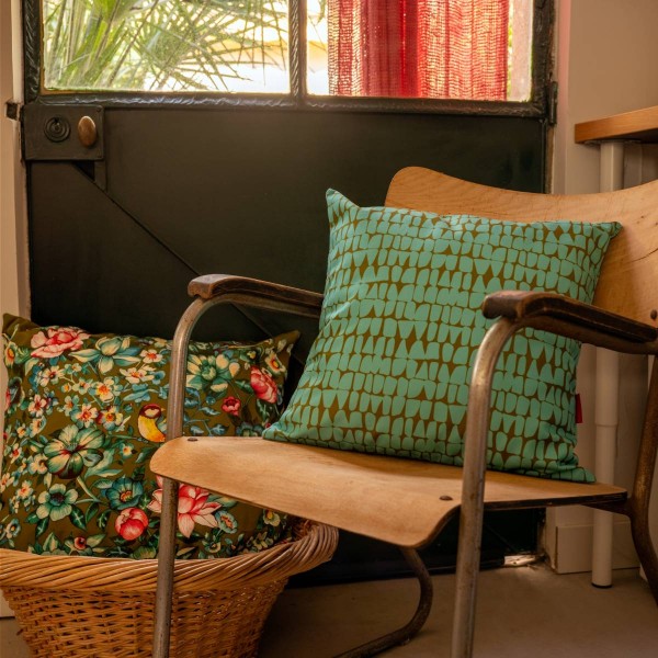 Outdoor cushion cover ZANZIBAR blue...