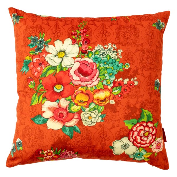 Housse de coussin velours HANAMI orange
