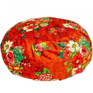 Round velvet ottoman HANAMI...