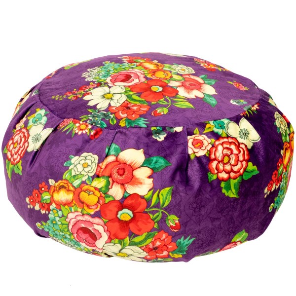 Puf Terciopelo Velvet Hanami Púrpura