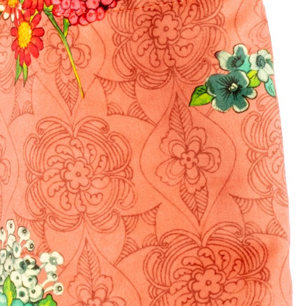 Velvet tote bag HANAMI rose