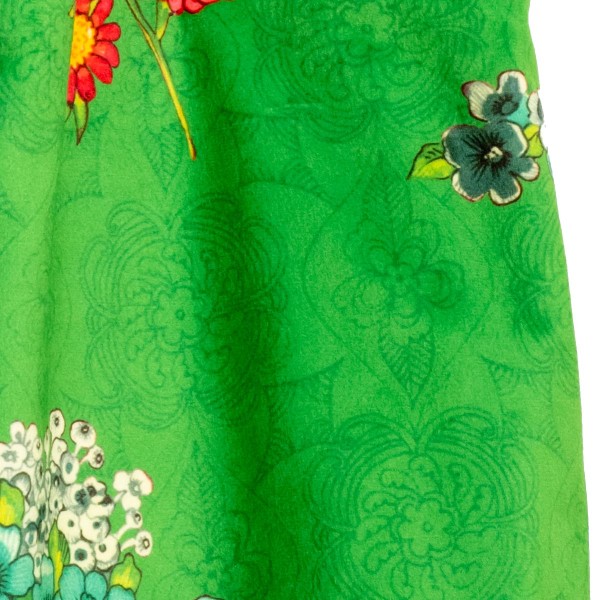 Bolso tote de terciopelo HANAMI verde