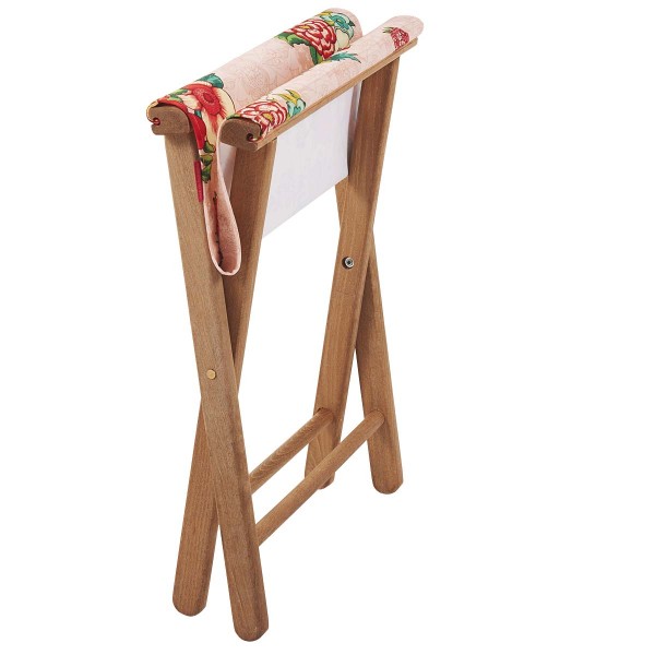Wooden folding stool HANAMI nude