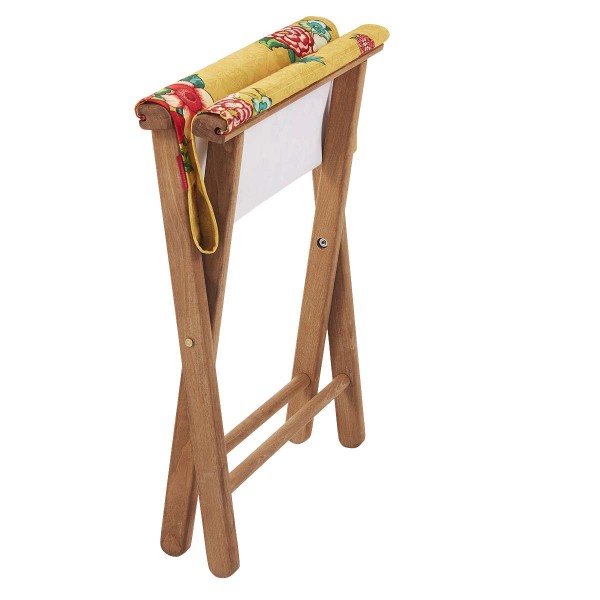 Wooden folding stool HANAMI yellow