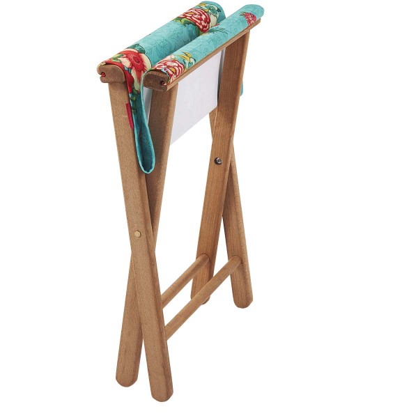 Wooden folding stool HANAMI blue