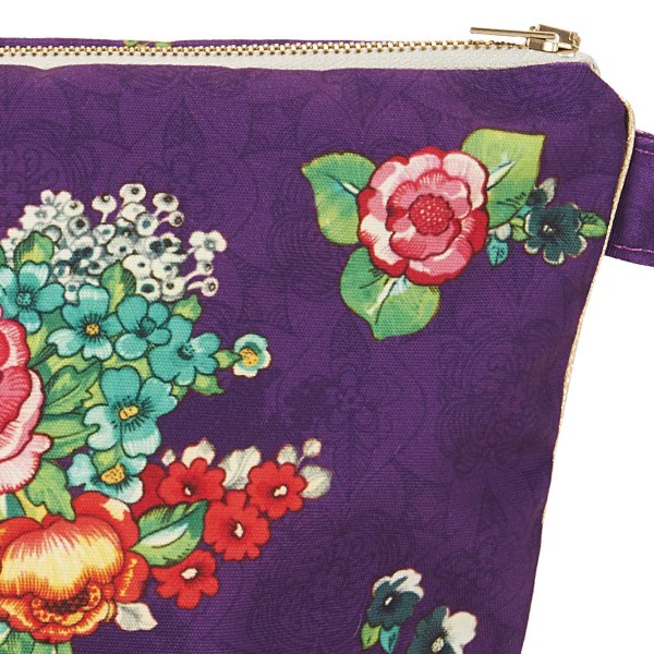 Pouch HANAMI purple 19x28cm