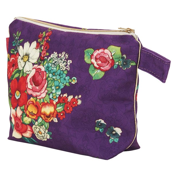 Pouch HANAMI purple 19x28cm