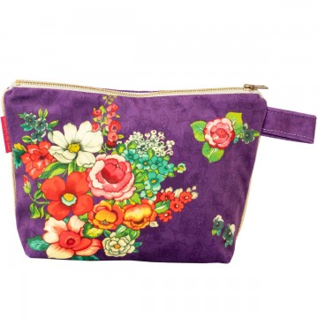 Velvet pouch HANAMI purple...