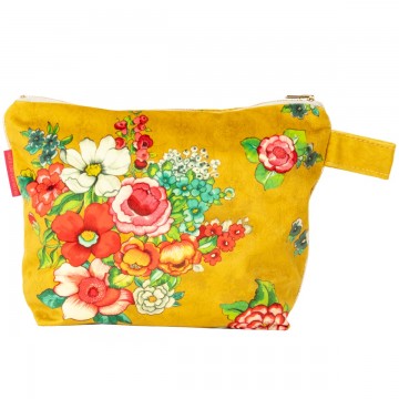Velvet pouch HANAMI safran...