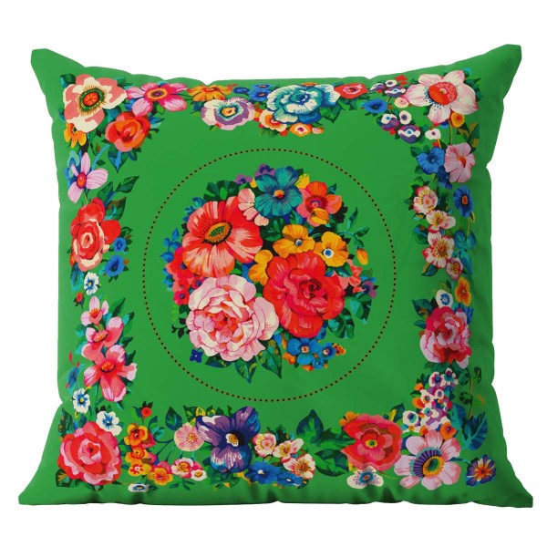 Housse de coussin extérieur HOLY vert