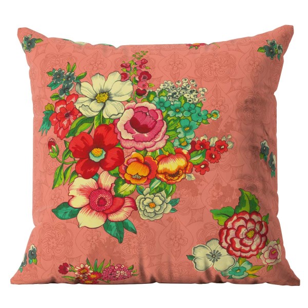 Outdoor cushion cover HANAMI corail...