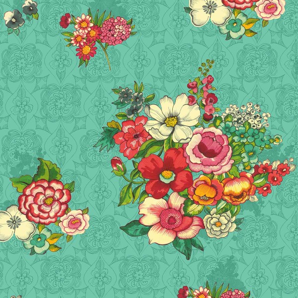 Deckchair canvas HANAMI blue