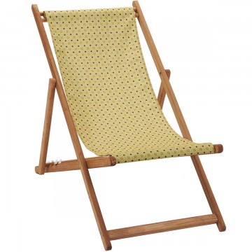 Deckchair canvas ORIENT yellow 2