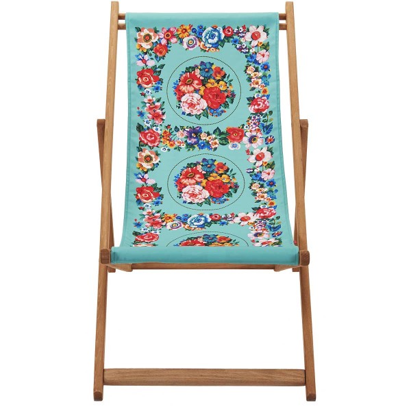 Beech Wood Deckchair HOLY blue