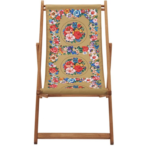Beech Wood Deckchair HOLY brown