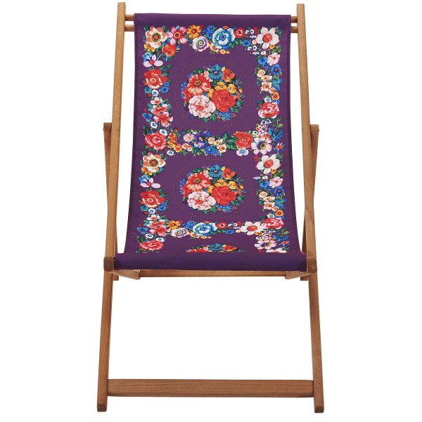 Beech Wood Deckchair HOLY purple