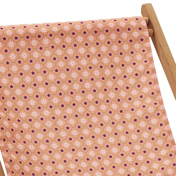 Beech Wood Deckchair ORIENT pink