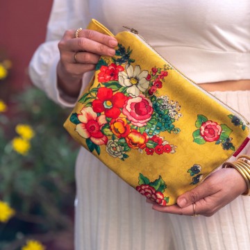 Pouch HANAMI jaune 19x28cm 2