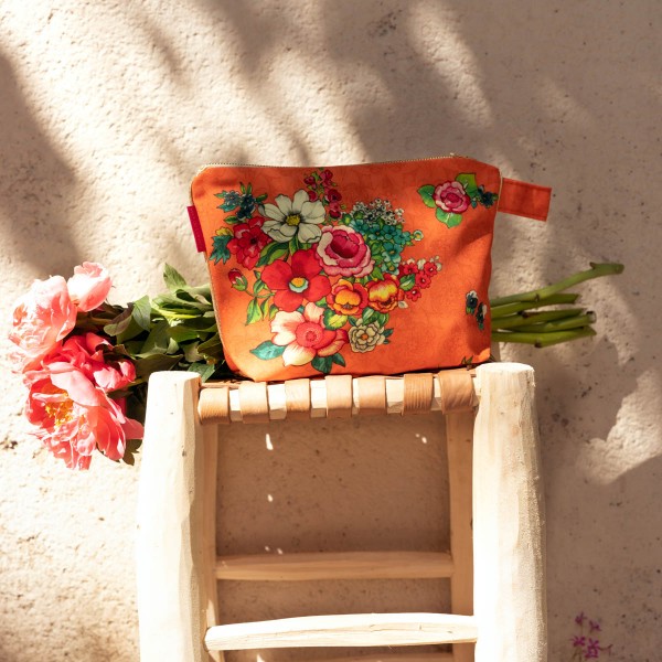 Pouch HANAMI orange 19x28cm