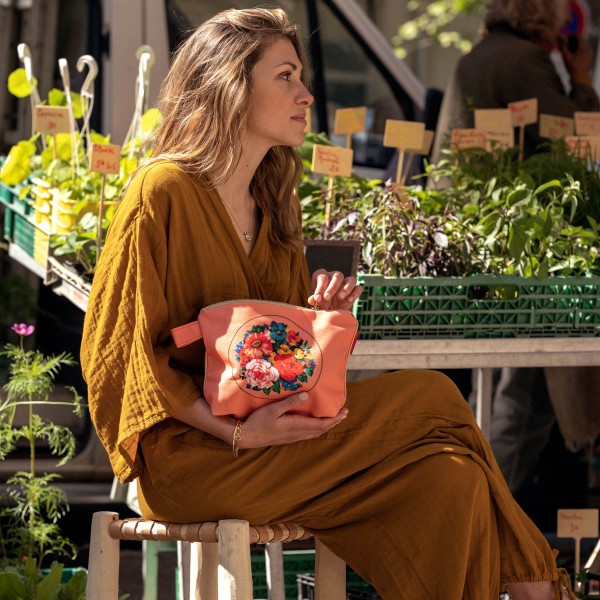 Pouch HOLY rose 19x28cm