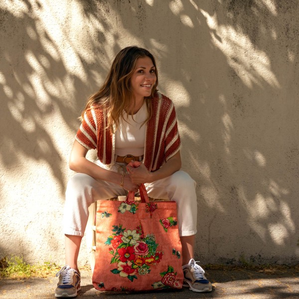 Beach bag HANAMI rose