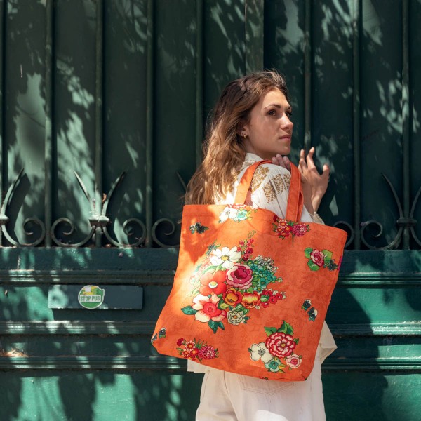 Beach bag HANAMI orange