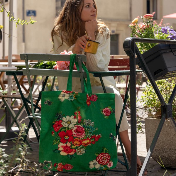 Beach bag HANAMI green