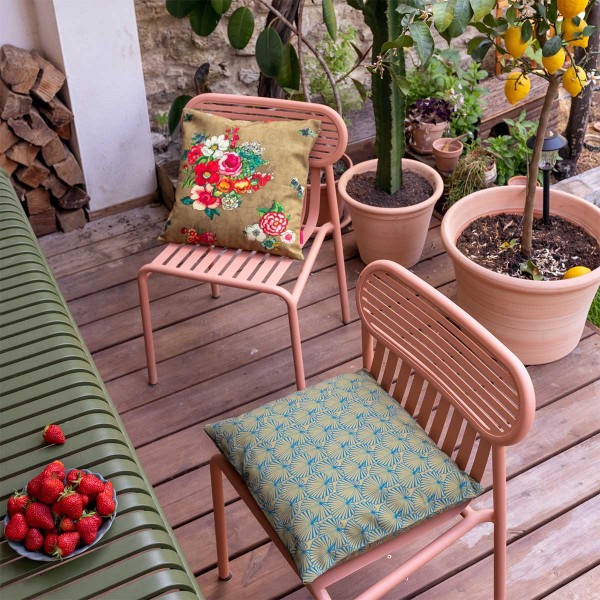 Outdoor cushion cover HANAMI brown...