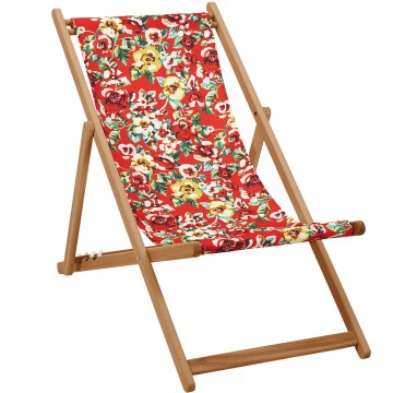 Deckchair RITA rouge