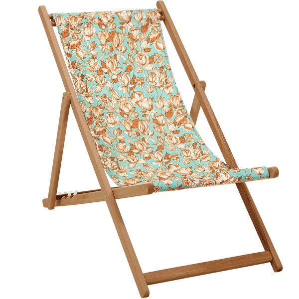 Beech Wood Deckchair APONI orange