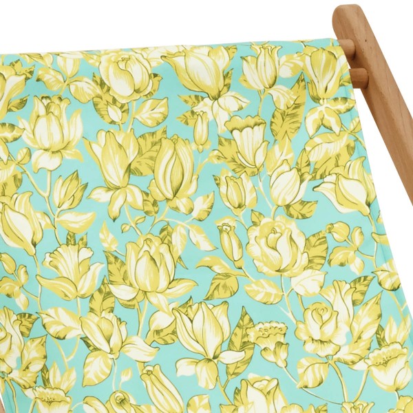 Beech Wood Deckchair APONI blue