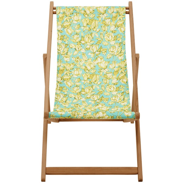 Beech Wood Deckchair APONI blue