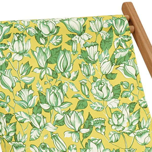 Beech Wood Deckchair APONI yellow