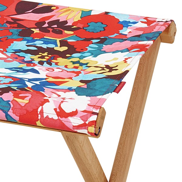 Wooden folding stool JAVA