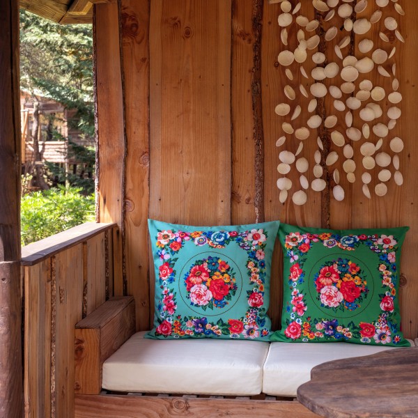Outdoor cushion cover HOLY blue 60x60
