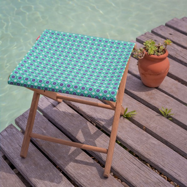 Pescador plegable turquesa oriental