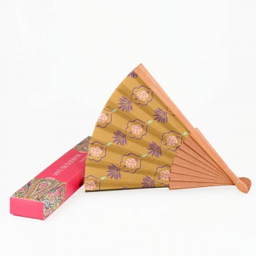Eventail VICTORIA tabac 2