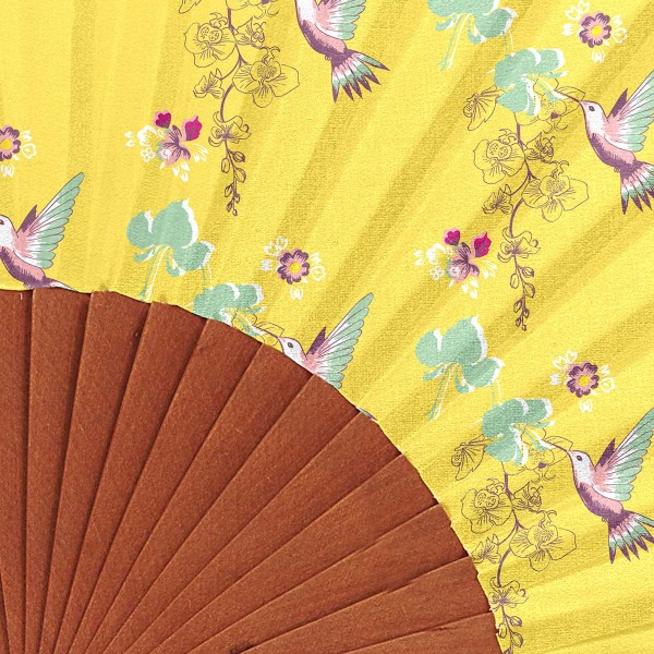 Eventail COLIBRI yellow